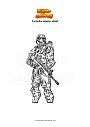 Coloring page Fortnite master chief