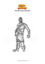 Coloring page Fortnite merry marauder