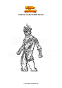 Coloring page Fortnite molten battle hound