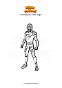 Coloring page Fortnite pass rush ranger