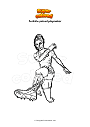 Coloring page Fortnite poised playmaker