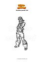 Coloring page Fortnite powder full
