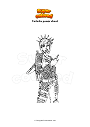 Coloring page Fortnite power chord
