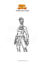 Coloring page Fortnite recon expert