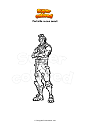 Coloring page Fortnite recon scout