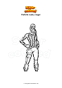 Coloring page Fortnite replay ranger