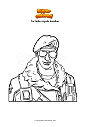Coloring page Fortnite royale bomber