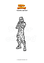 Coloring page Fortnite rust lord