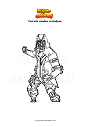 Coloring page Fortnite shadow archetype