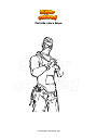 Coloring page Fortnite shore leave