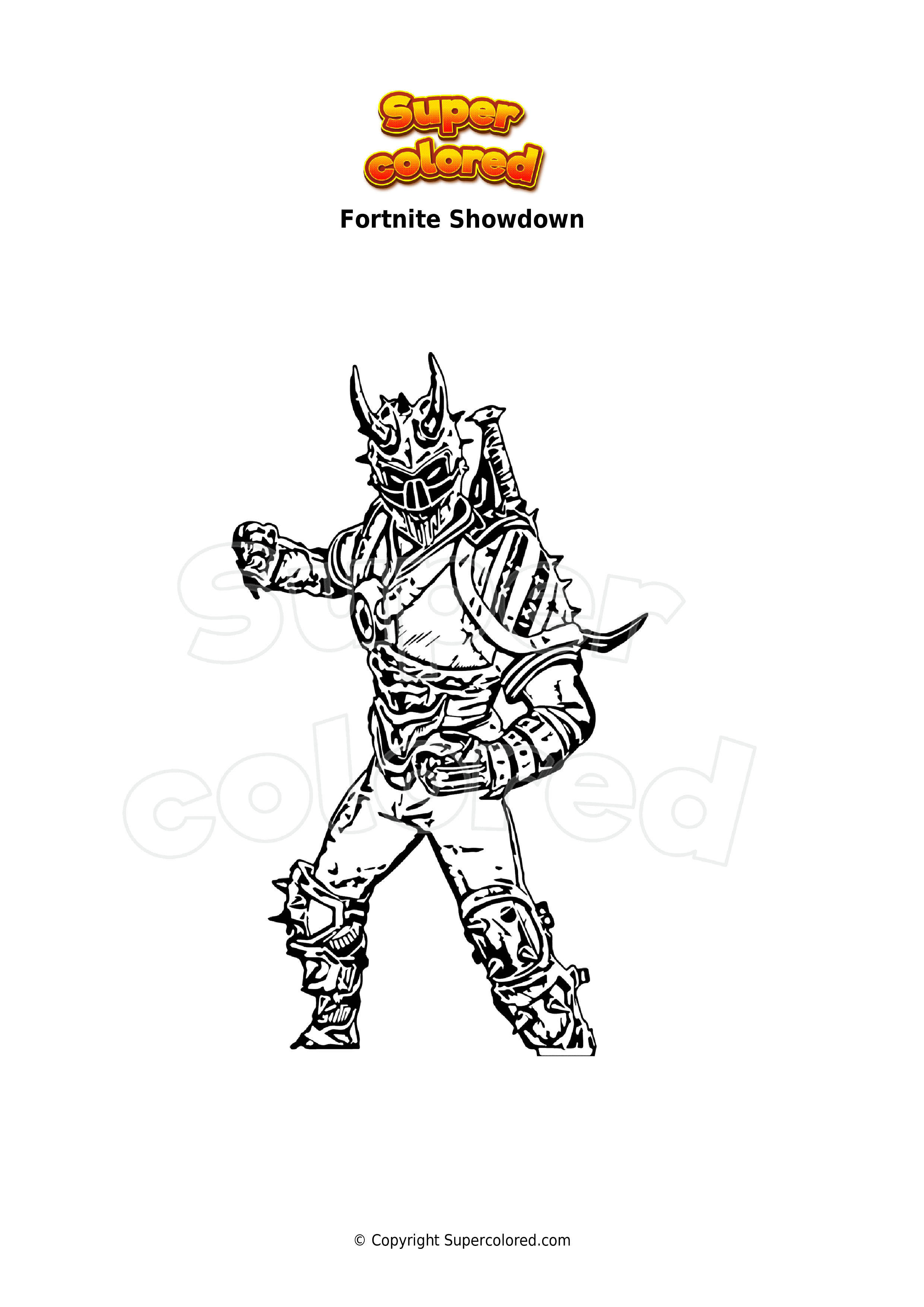 Coloring page Fortnite Ruby Shadows - Supercolored.com