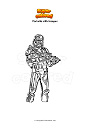 Coloring page Fortnite sith trooper