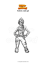 Coloring page Fortnite sizzle sgt