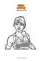 Coloring page Fortnite skin 13