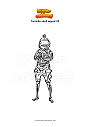 Coloring page Fortnite skull squad 31