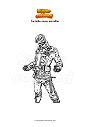 Coloring page Fortnite snow patroller