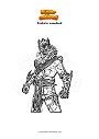 Coloring page Fortnite snowfoot