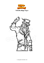 Coloring page Fortnite stage slayer