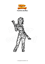 Coloring page Fortnite starflare