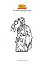 Coloring page Fortnite starspangled trooper
