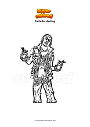 Coloring page Fortnite sterling