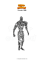 Coloring page Fortnite T 800