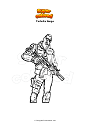 Coloring page Fortnite tango