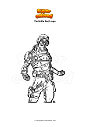 Coloring page Fortnite tech ops