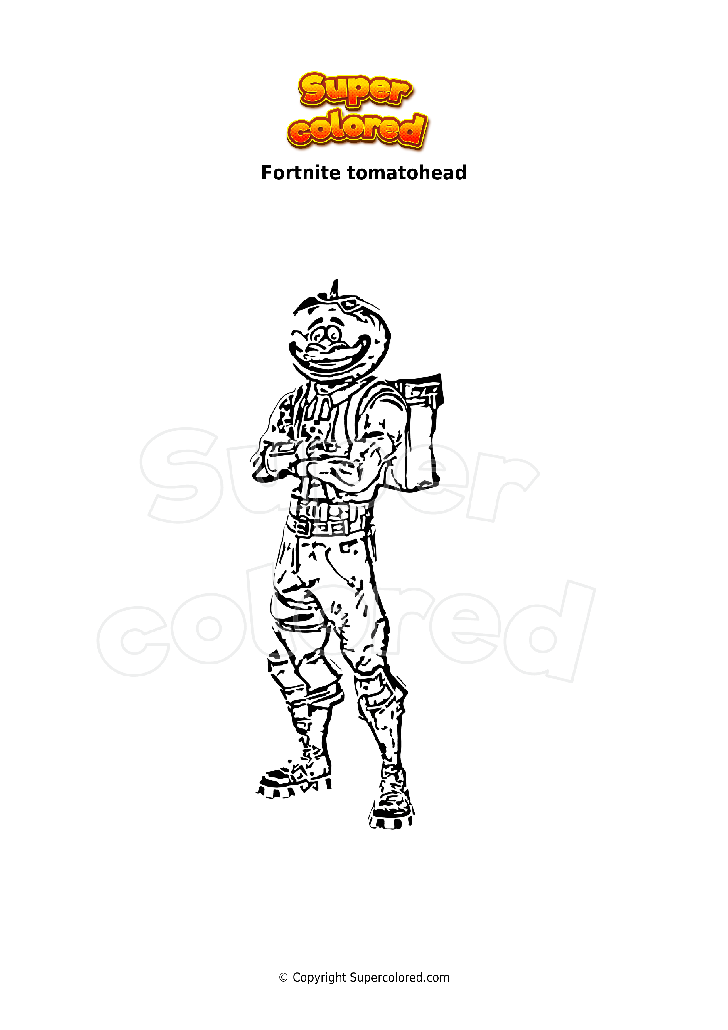 Fortnite Coloring Pages Tomatohead Coloring Page Blog Porn Sex Picture