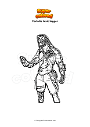 Coloring page Fortnite toxic tagger