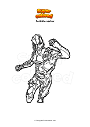 Coloring page Fortnite vertex