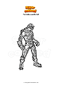 Coloring page Fortnite zenith full