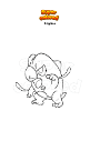 Coloring page Pokemon Frigibax