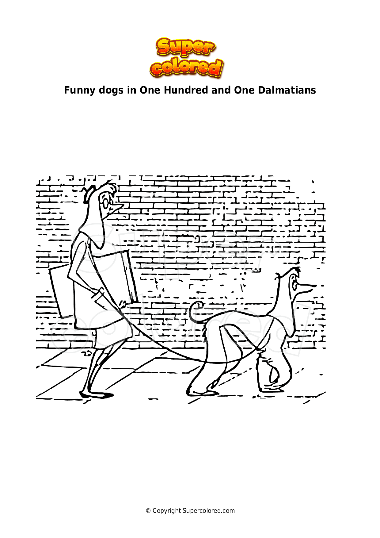 One Hundred And One Dalmatians Coloring Pages Coloring Pages