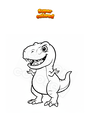 Coloring page Funny T-Rex