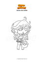 Coloring page Gacha Life Candie