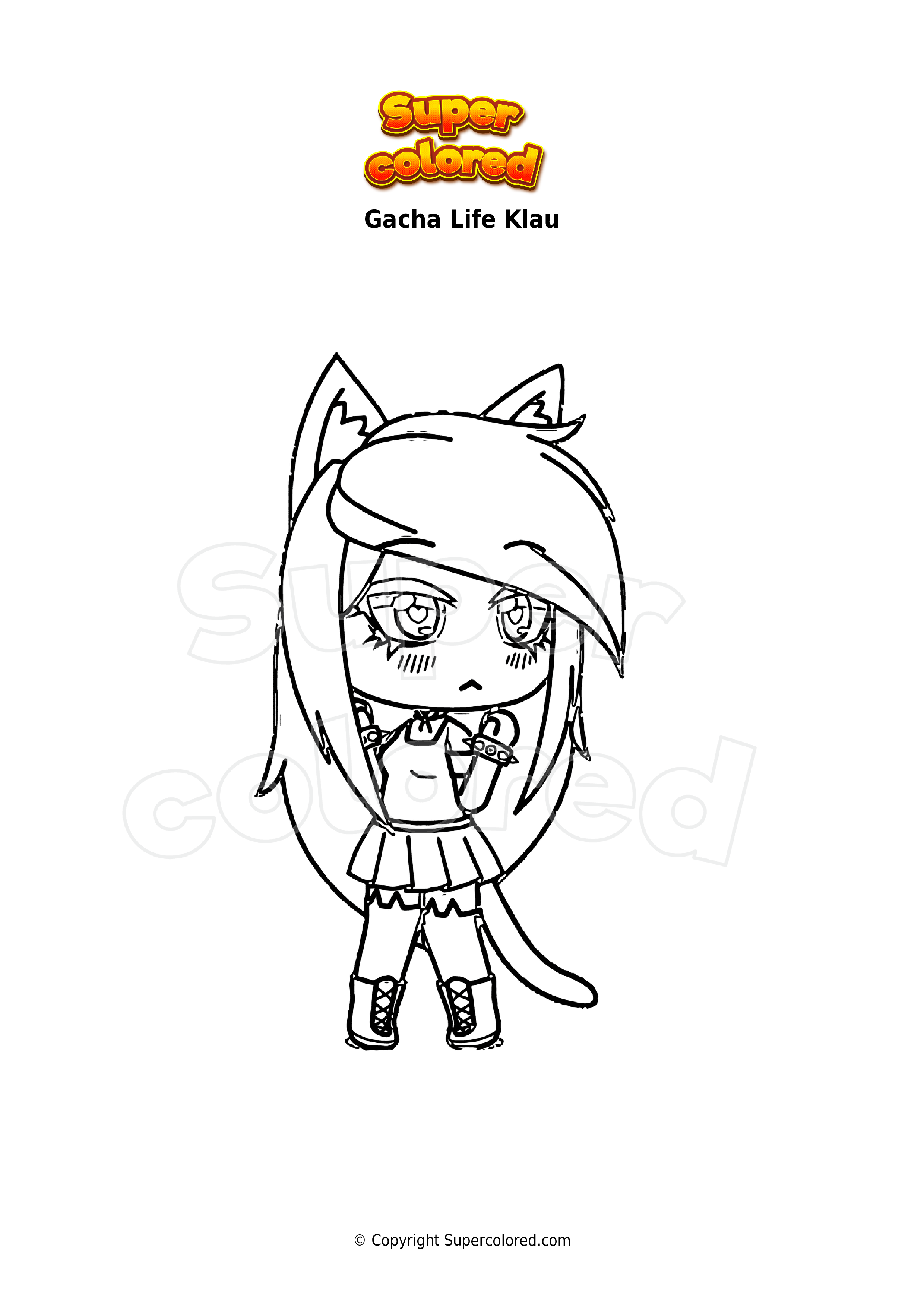 gacha life - Google Search  Cute drawings, Coloring pages, Anime wolf girl