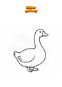 Coloring page Goose