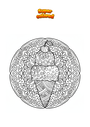 Coloring page Great Ice Cream Mandala Zentangle