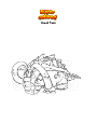 Coloring page Pokemon Great Tusk