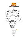 Coloring page Gus Lu & the Bally Bunch