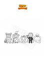 Coloring page Halloween disguises