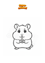 Coloring page Hamster