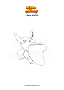 Coloring page Happy dumbo