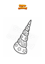 Coloring page Horn
