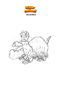 Coloring page Pokemon Houndstone