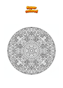 Coloring page Indian Mandala Zentangle 317