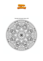 Coloring page Indian Mandala Zentangle 347