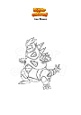 Coloring page Pokemon Iron Thorns