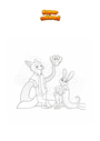 Coloring page Judy Nick Gary De Snake Zootopia 2